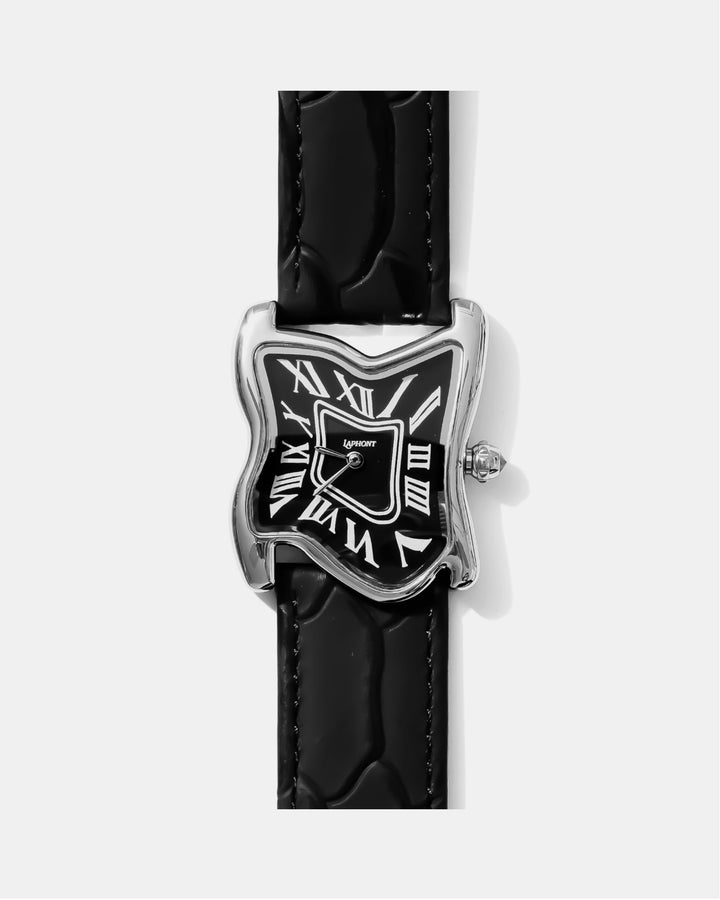 Orologio Melting Quadrato Argento Large | Nico Milan