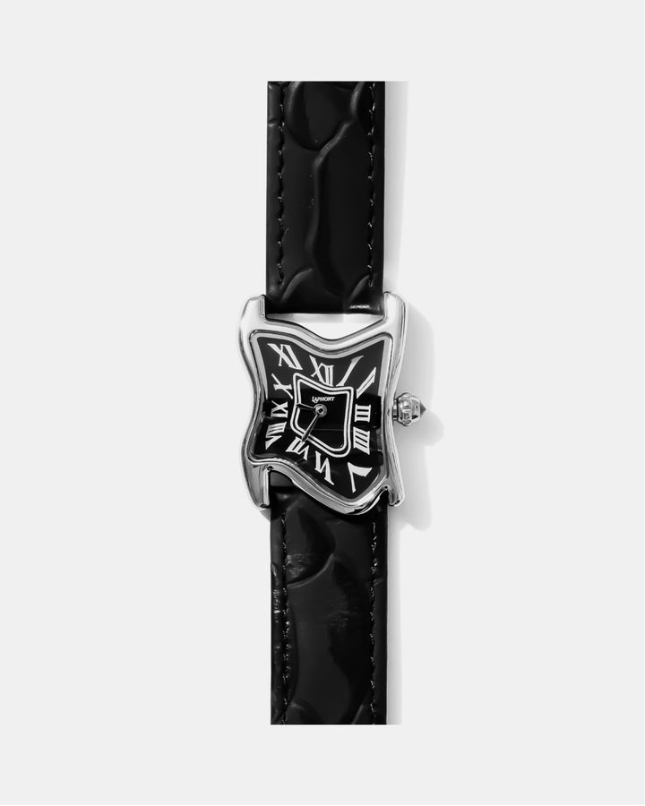 Orologio Melting Quadrato Argento Small | Nico Milan