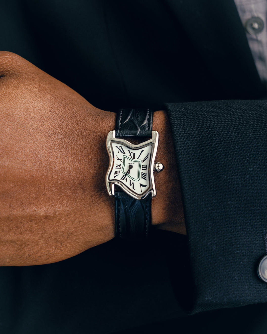 Orologio Melting Quadrato Argento Small | Nico Milan