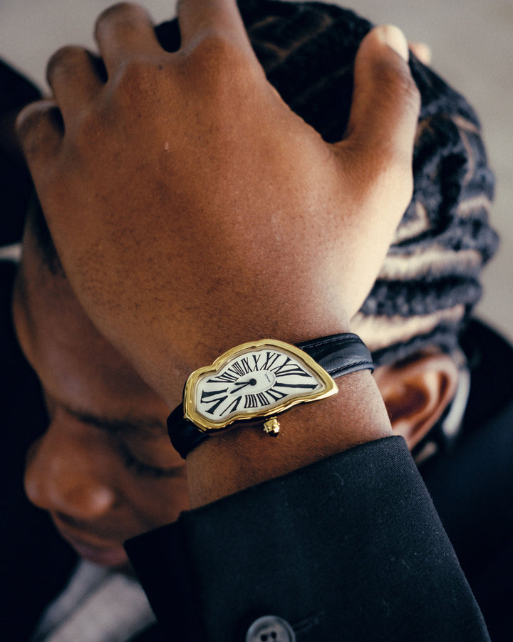 Orologio Melting Oro Large | Nico Milan