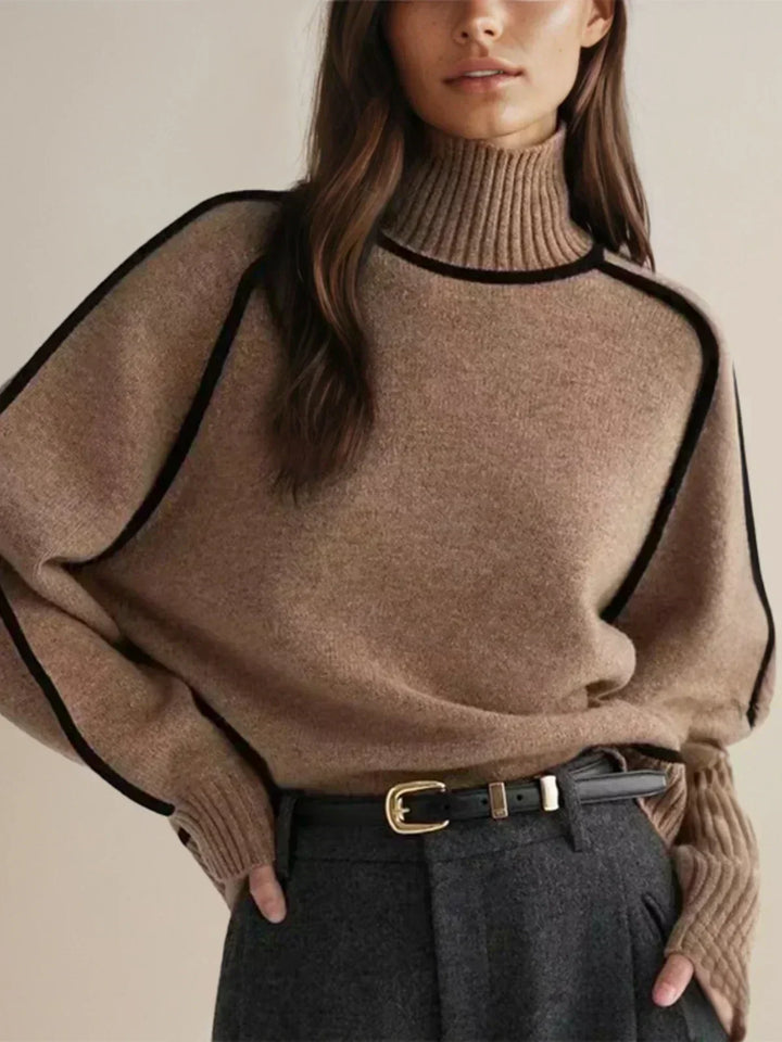 Sandrine | Maglione elegante a collo alto | Nico Milan