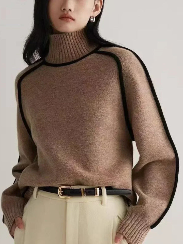 Sandrine | Maglione elegante a collo alto | Nico Milan