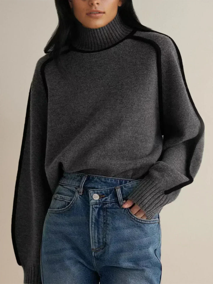 Sandrine | Maglione elegante a collo alto | Nico Milan