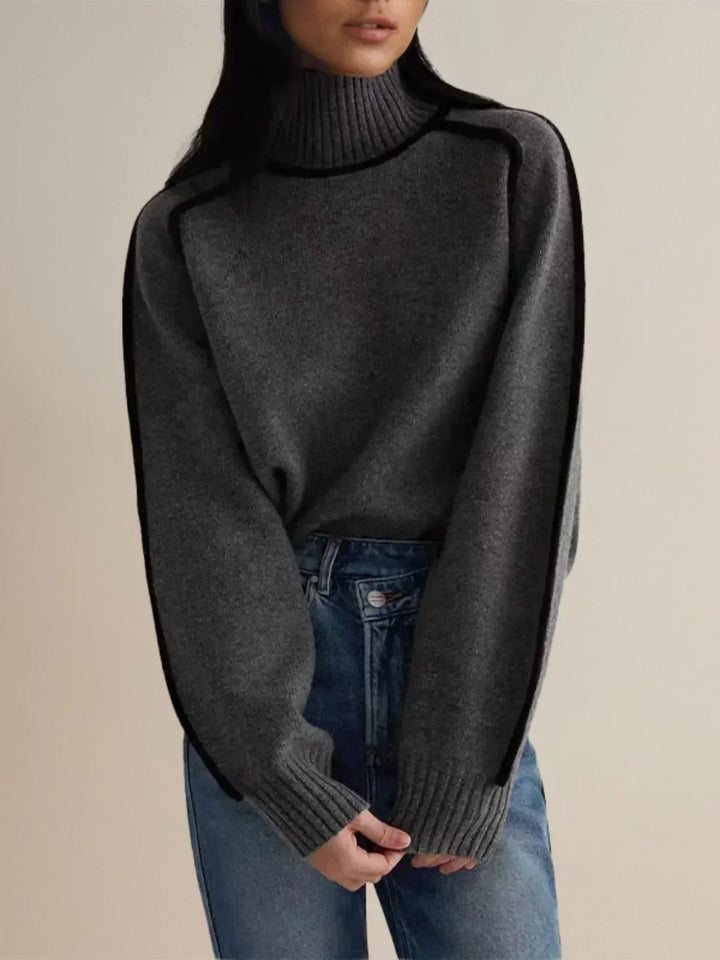 Sandrine | Maglione elegante a collo alto | Nico Milan