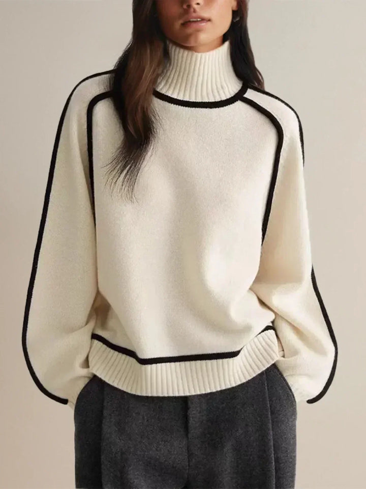 Sandrine | Maglione elegante a collo alto | Nico Milan
