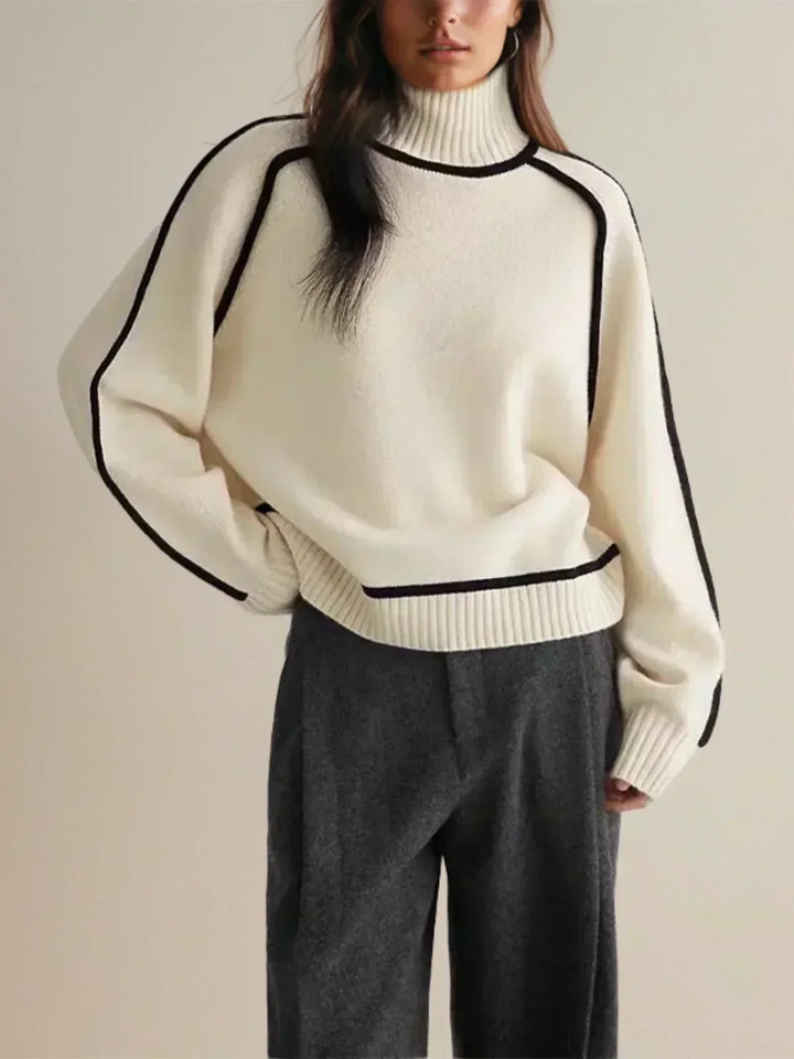 Sandrine | Maglione elegante a collo alto | Nico Milan