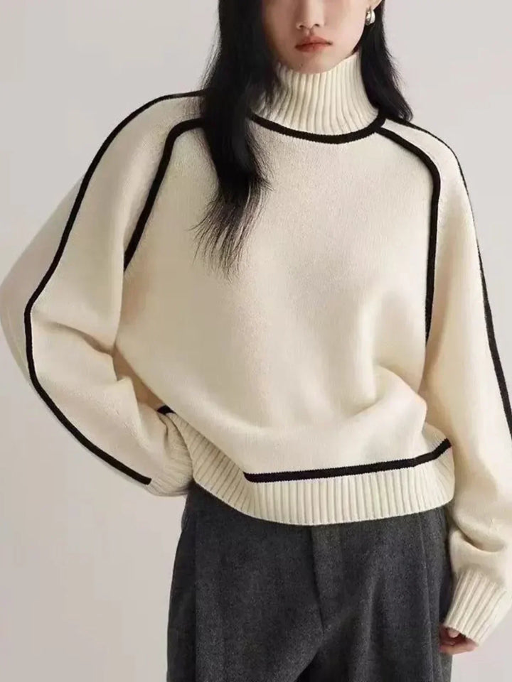 Sandrine | Maglione elegante a collo alto | Nico Milan