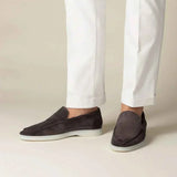 Mocassino Classico in Pelle Suède Marrone