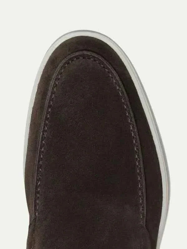Mocassino Classico in Camoscio Marrone