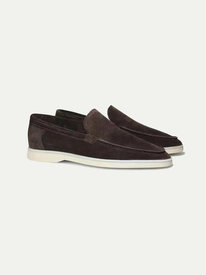 Mocassino Classico in Camoscio Marrone