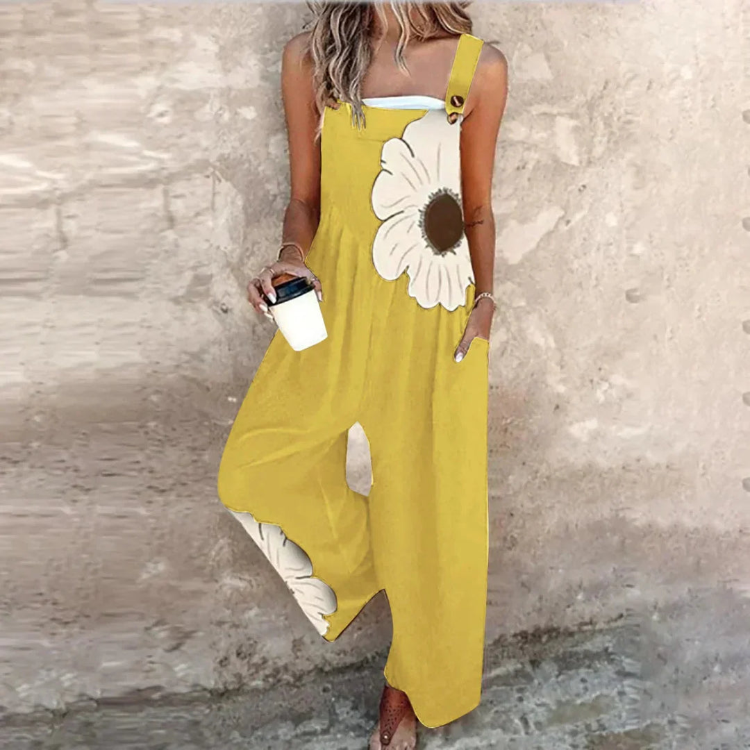 Jumpsuit Relaxed Fit in Nero Stampato | Nico Milan
