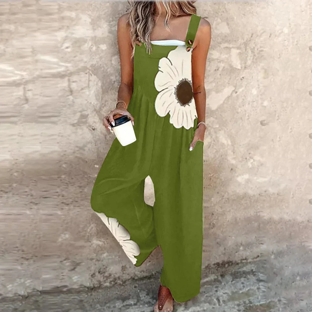 Jumpsuit Relaxed Fit in Nero Stampato | Nico Milan
