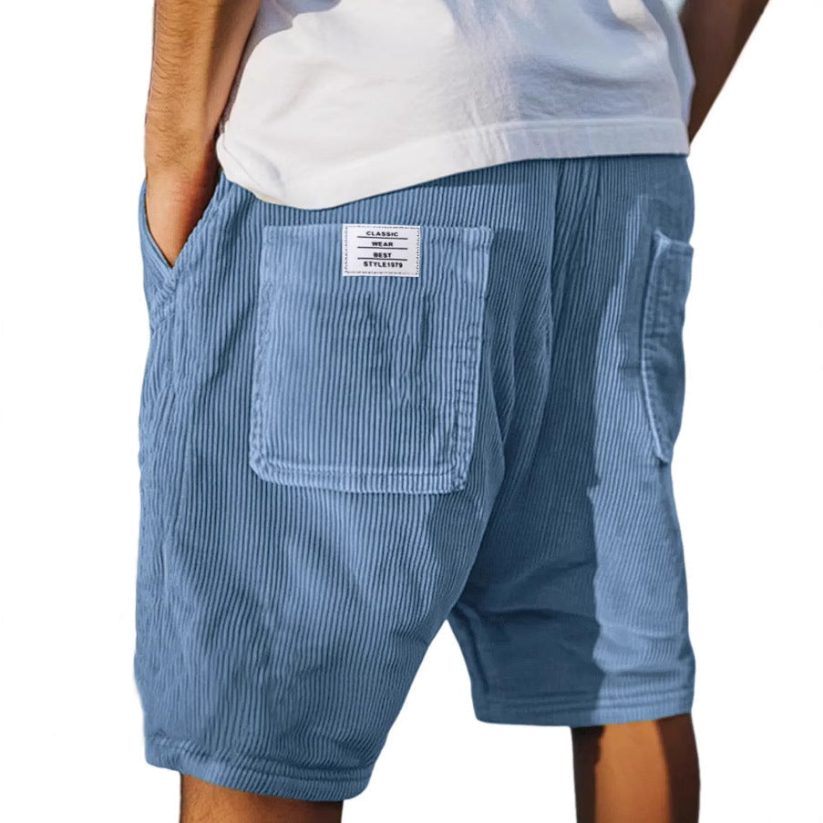 Pantaloncini Victor in Velluto con Tasca a Toppa | Nico Milan