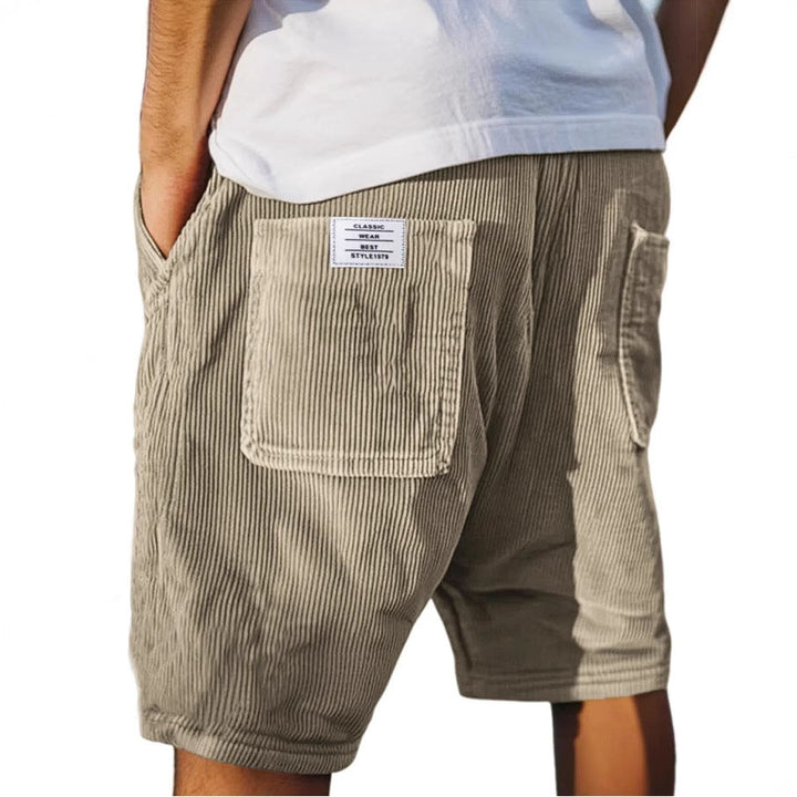 Pantaloncini Victor in Velluto con Tasca a Toppa | Nico Milan