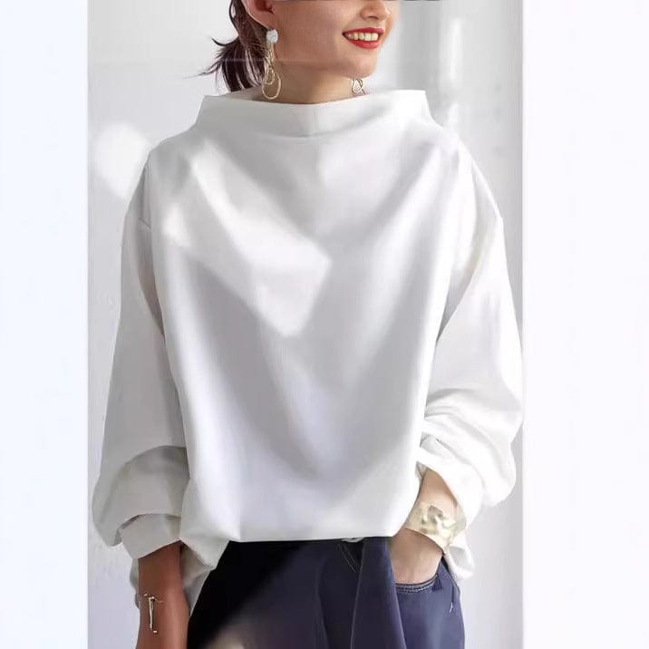 Christine | Top Casual con Collo Alto | Nico Milan