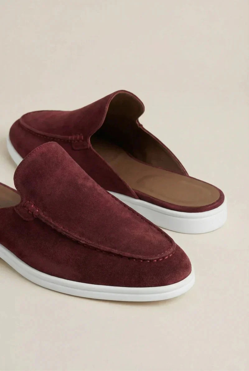 Yacht Mule in Camoscio Bordeaux | Nico Milan