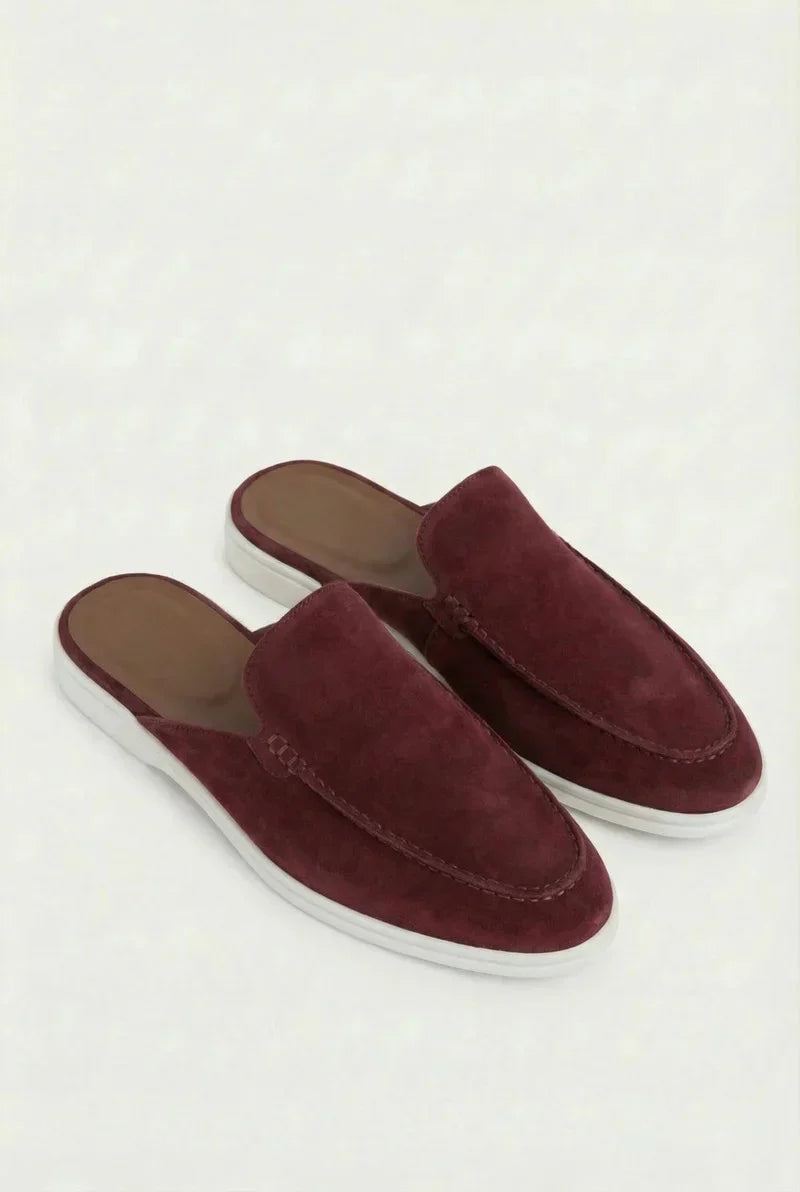 Yacht Mule in Camoscio Bordeaux | Nico Milan