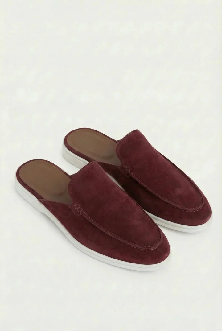 Yacht Mule in Camoscio Bordeaux | Nico Milan