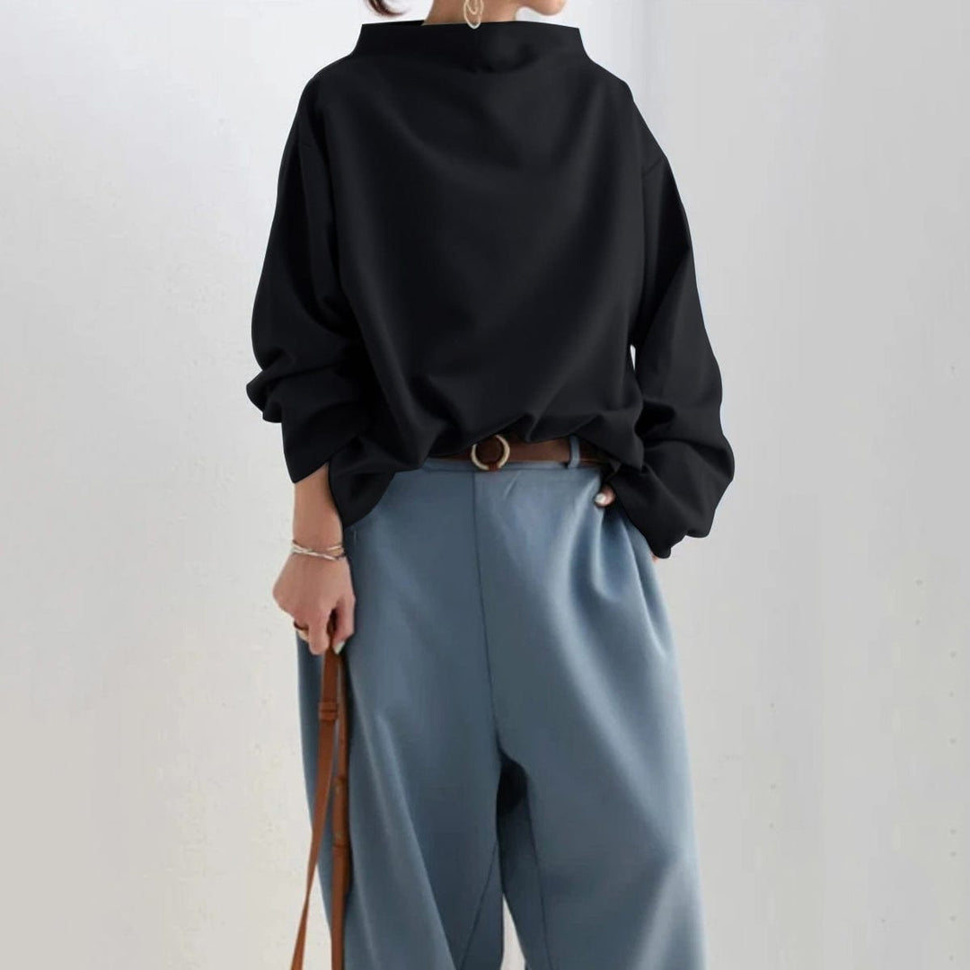 Christine | Top Casual con Collo Alto | Nico Milan
