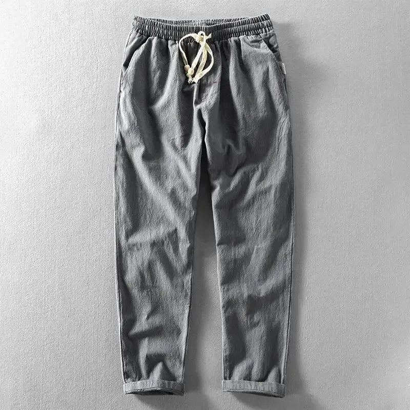 Pantaloni Livorno con Coulisse in Misto Lino | Nico Milan