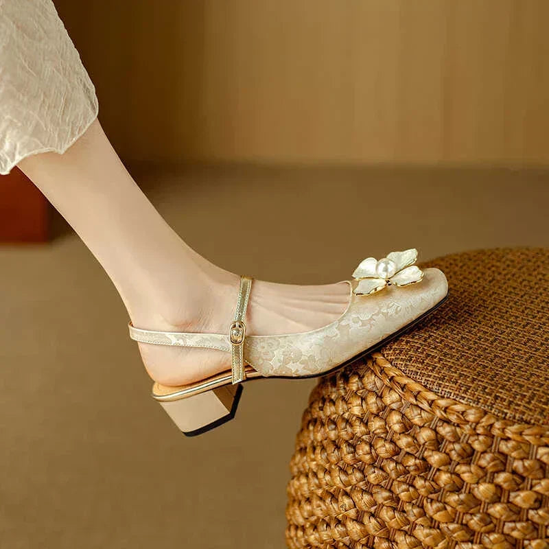 Mathilde — Eleganti Scarpe da Donna con Dettaglio Floreale | Nico Milan