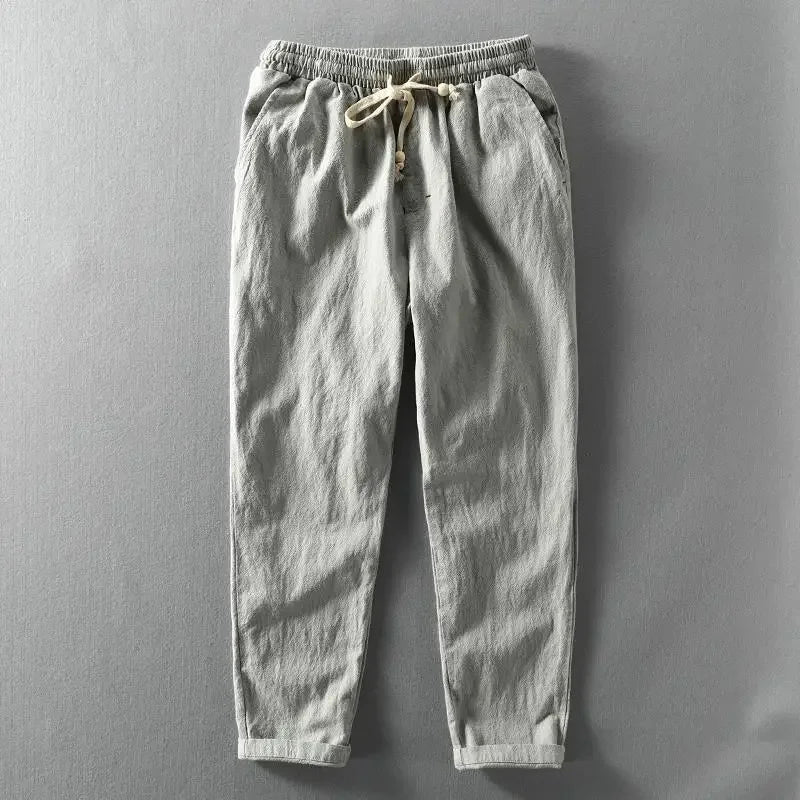 Pantaloni Livorno con Coulisse in Misto Lino | Nico Milan