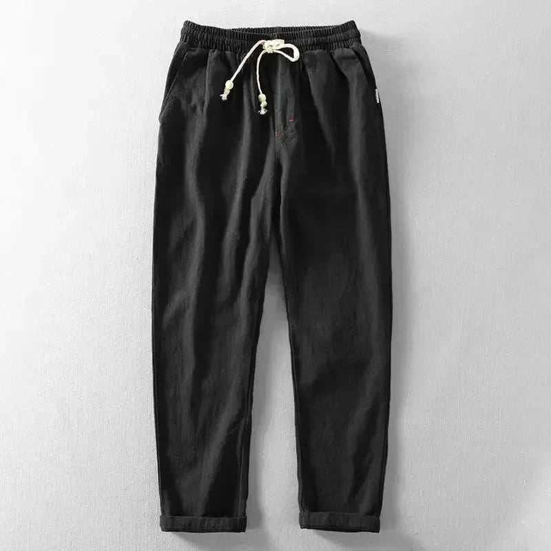 Pantaloni Livorno con Coulisse in Misto Lino | Nico Milan