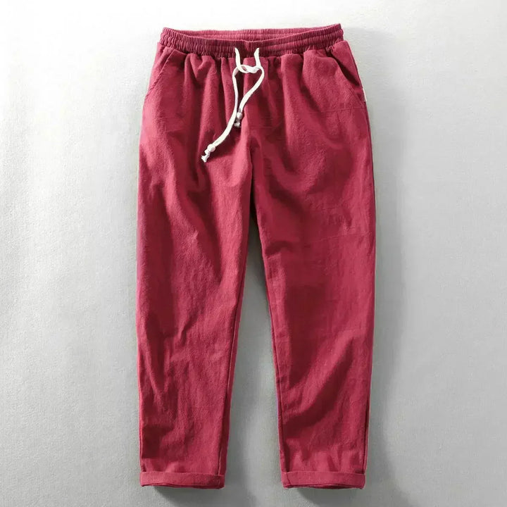Pantaloni Livorno con Coulisse in Misto Lino | Nico Milan
