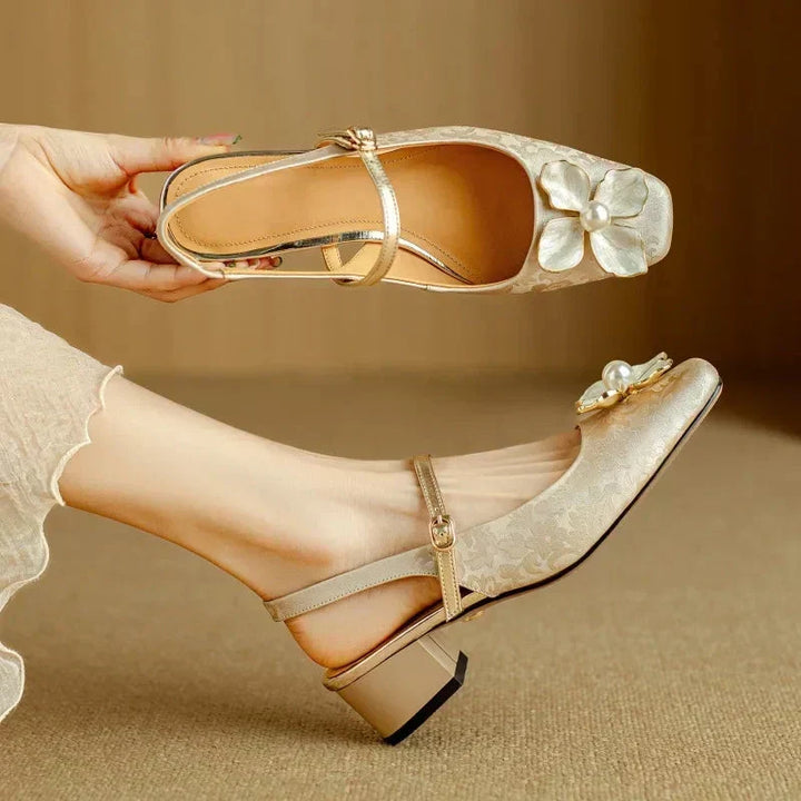 Mathilde — Eleganti Scarpe da Donna con Dettaglio Floreale | Nico Milan