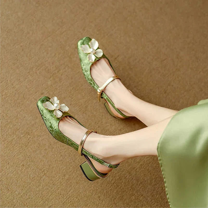 Mathilde — Eleganti Scarpe da Donna con Dettaglio Floreale | Nico Milan