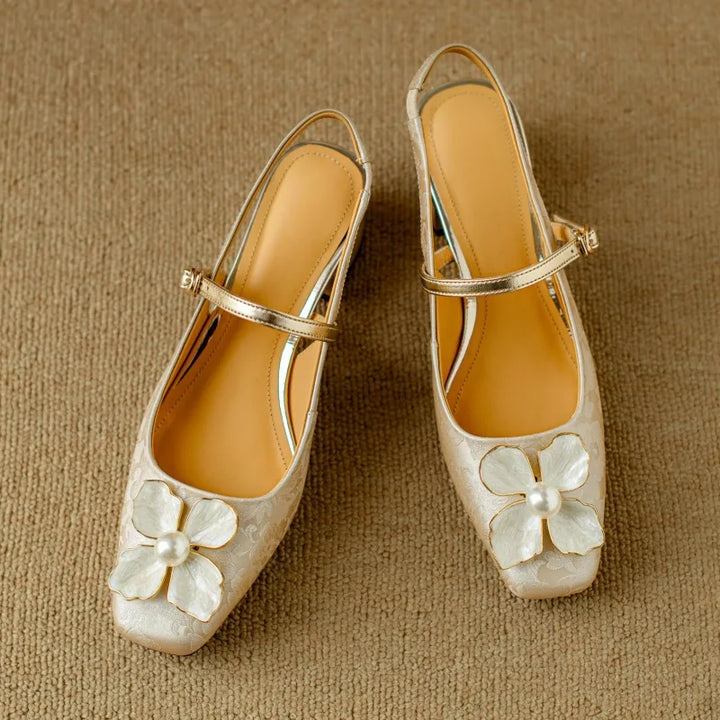 Mathilde — Eleganti Scarpe da Donna con Dettaglio Floreale | Nico Milan