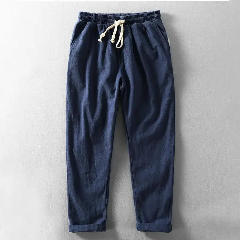 Pantaloni Livorno con Coulisse in Misto Lino | Nico Milan