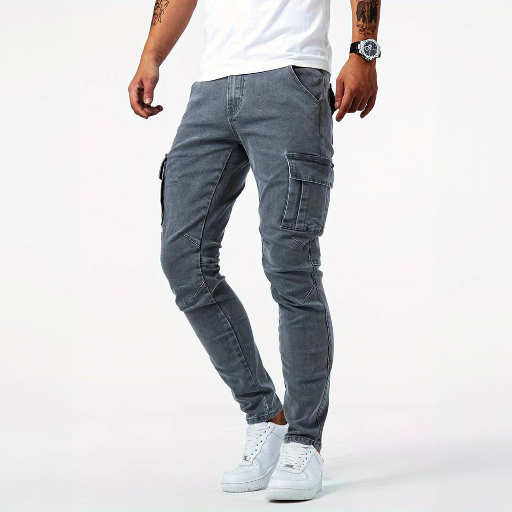 Jeans Cargo Aldo in Denim Stretch | Nico Milan