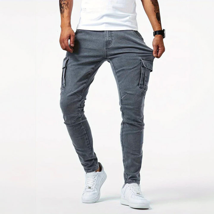 Jeans Cargo Aldo in Denim Stretch | Nico Milan