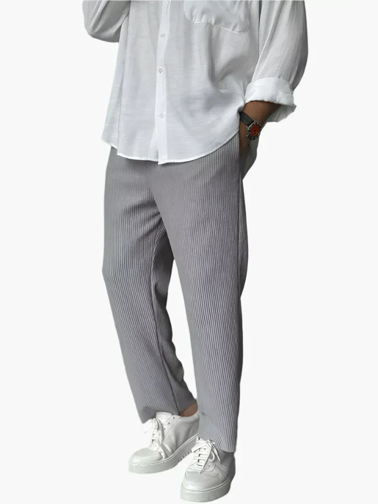 Pantaloni Plissé Relax Fit | Nico Milan