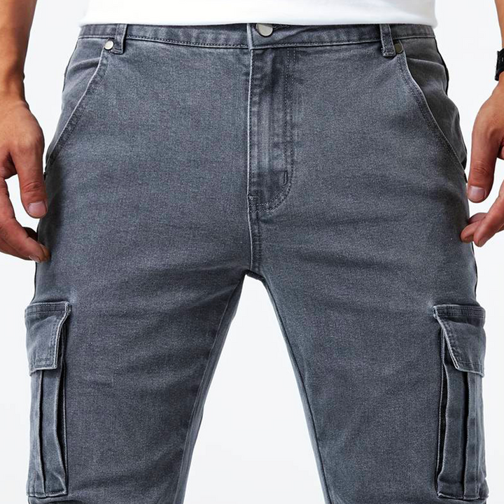 Jeans Cargo Aldo in Denim Stretch | Nico Milan