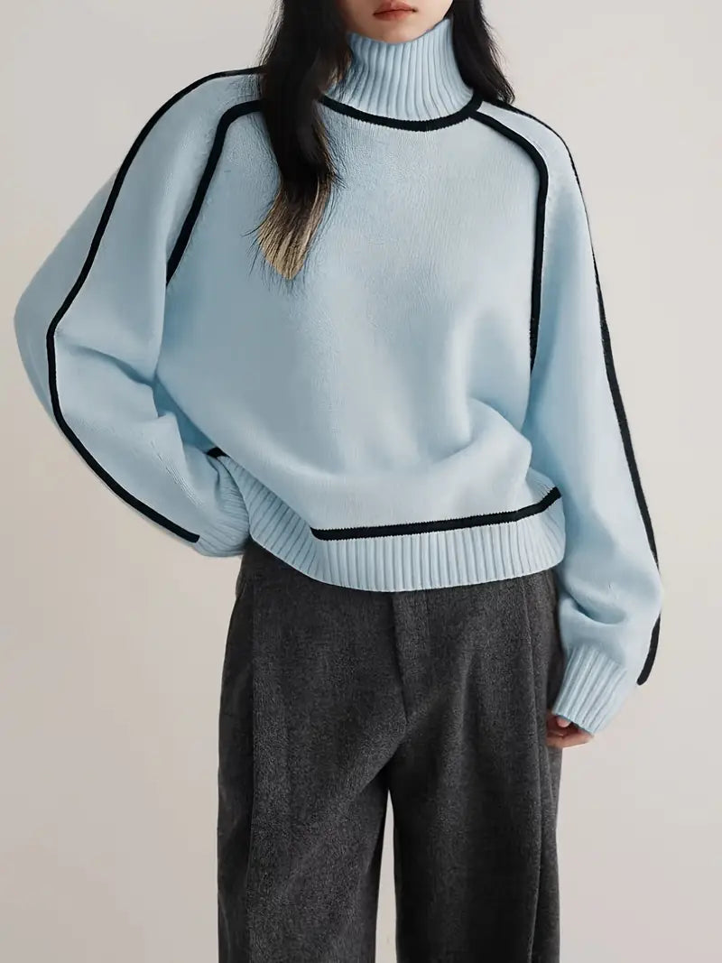 Sandrine | Maglione elegante a collo alto | Nico Milan