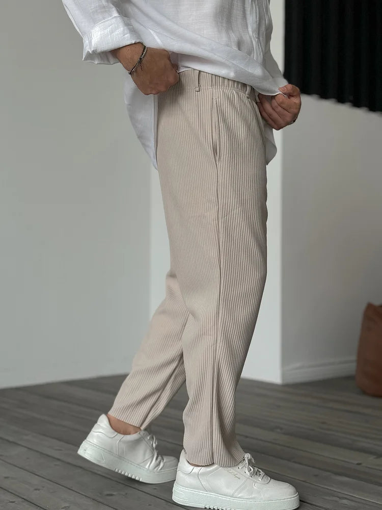 Pantaloni Plissé Relax Fit | Nico Milan