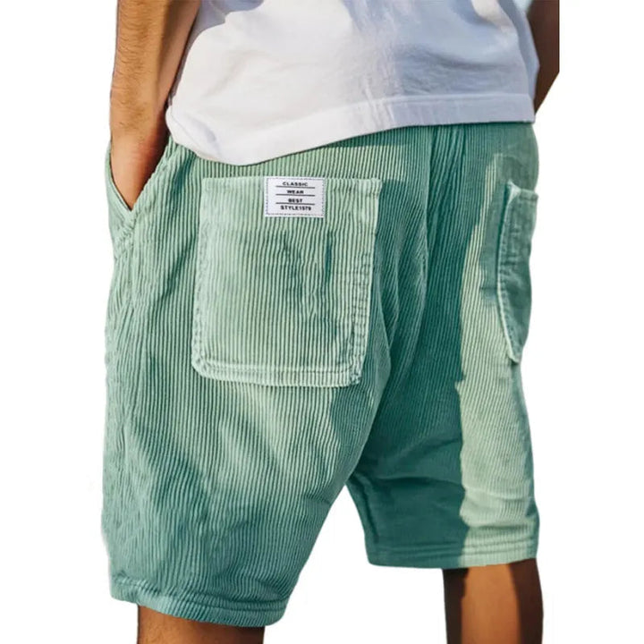 Pantaloncini Victor in Velluto con Tasca a Toppa | Nico Milan