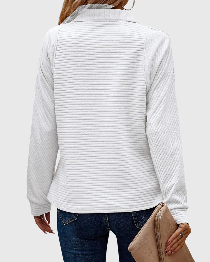 Christine | Maglione elegante con mezza zip | Nico Milan