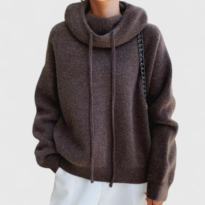 Jeanne | Felpa con Cappuccio in Maglia Confortevole | Nico Milan