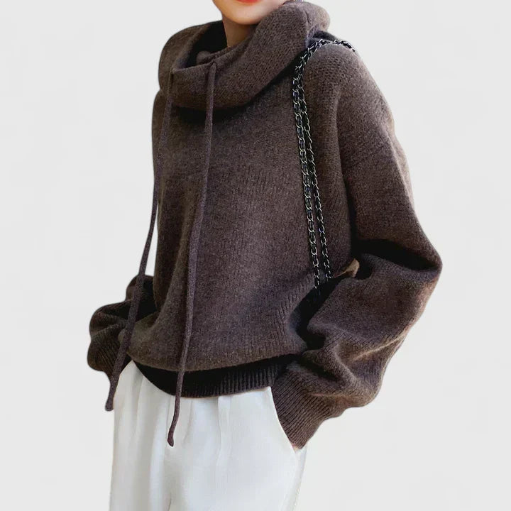 Jeanne | Felpa con Cappuccio in Maglia Confortevole | Nico Milan