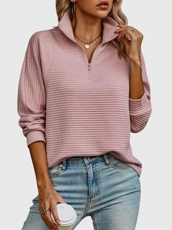 Christine | Maglione elegante con mezza zip | Nico Milan