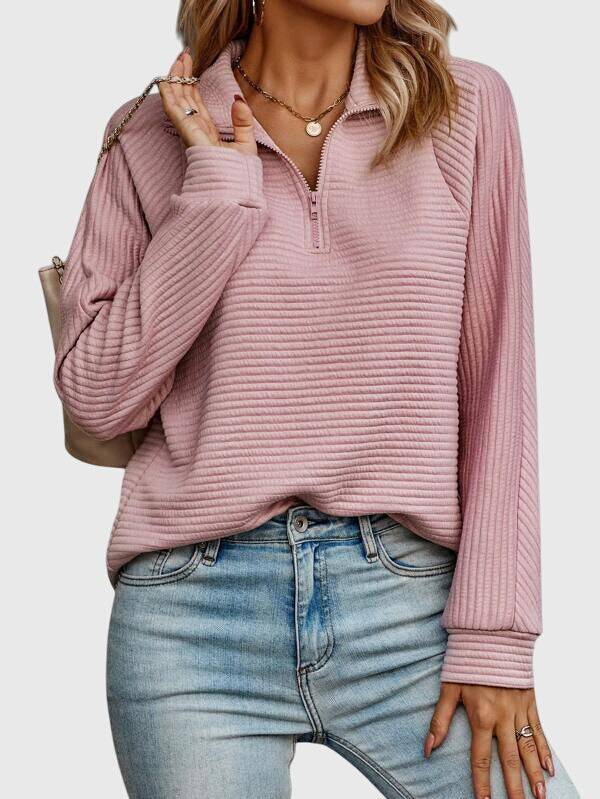Christine | Maglione elegante con mezza zip | Nico Milan