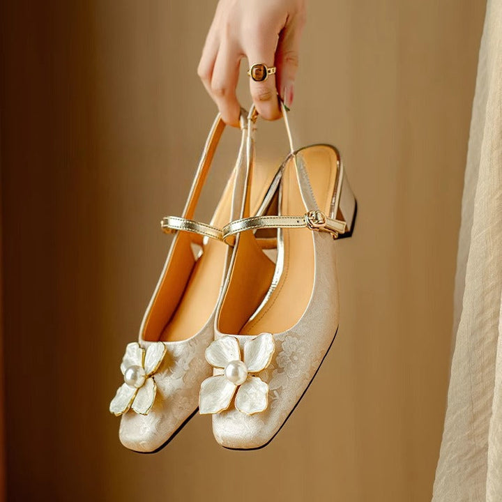 Mathilde — Eleganti Scarpe da Donna con Dettaglio Floreale | Nico Milan