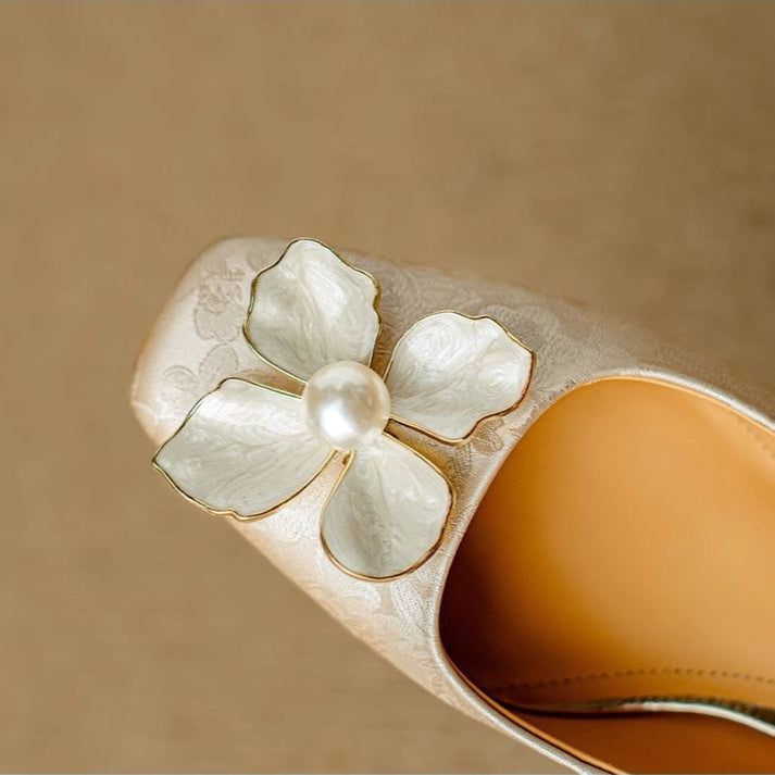 Mathilde — Eleganti Scarpe da Donna con Dettaglio Floreale | Nico Milan