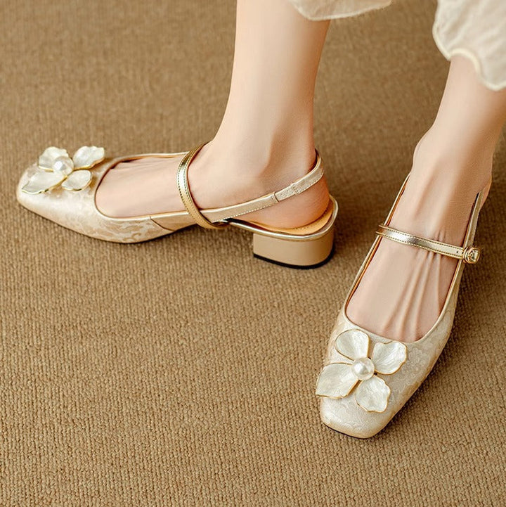 Mathilde — Eleganti Scarpe da Donna con Dettaglio Floreale | Nico Milan