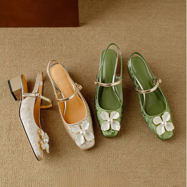 Mathilde — Eleganti Scarpe da Donna con Dettaglio Floreale | Nico Milan