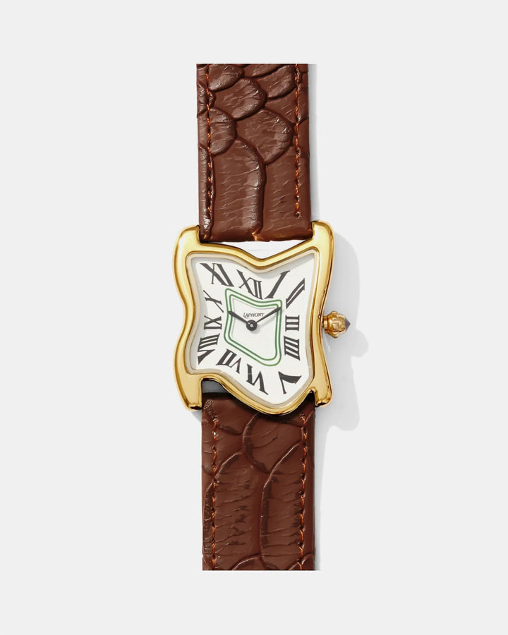 Orologio Melting Quadrato Oro Large | Nico Milan
