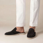 Yacht Mule in Camoscio Nero | Nico Milan